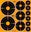Allen EZ-Aim Adhesive Splash Bullseye Target