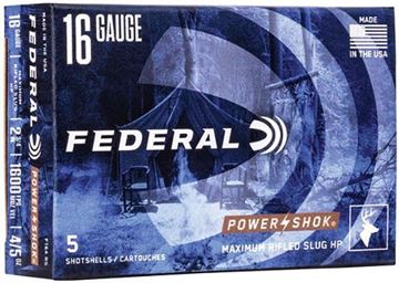 Federal Power-Shok Rifled Slugs Load Shotgun Ammunition