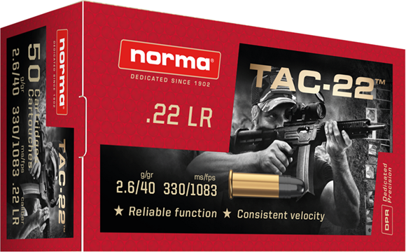 Norma Precision TAC-22 Rimfire Ammunition