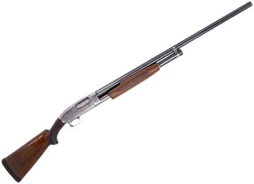 Used Winchester Model 12 Trap Pump-Action Shotgun - 12ga, 30'', Worn Bluing, Bead Sight, Fixed Imp-Mod, Wood Stock, Fair Condition
