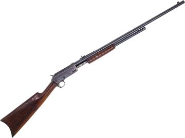 Used Marlin Model No. 27-S Pump Rifle, 25 Rimfire, 24'' Barrel w/Sights, Wood Stock, Fair Condition