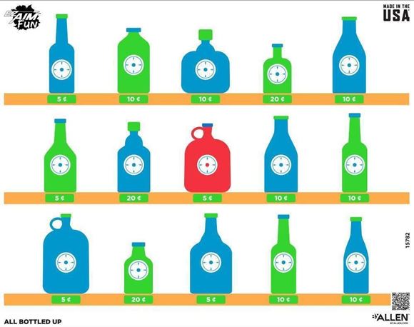 Allen EZ-Aim FUN All Bottled Up Paper Shooting Target