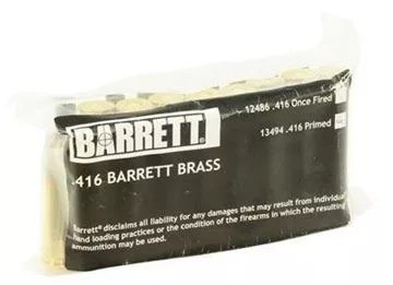 Barrett Primed Brass Cases