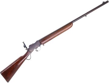 Used BSA Model 13 Falling-Block Rifle, 22LR, 25" Heavy Barrel, Blued, Wood Stock, Tang Competition Sight, Good Condition