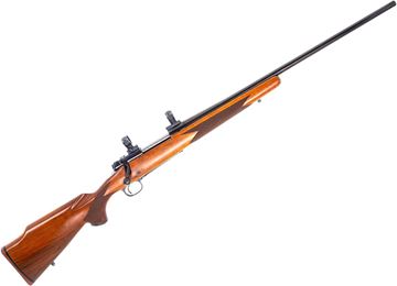 Used Winchester Model 70 XTR Sporter Bolt-Action Rifle - 300 Wby, 24" Barrel, Gloss Blued, Walnut Stock, 1" Scope Rings, With Extra Synthetic Stock, Very Good Condition