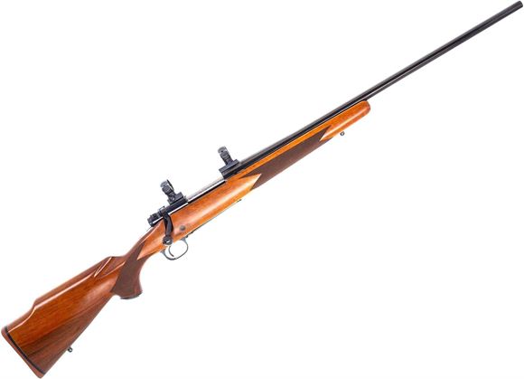 Used Winchester Model 70 XTR Sporter Bolt-Action Rifle - 300 Wby, 24" Barrel, Gloss Blued, Walnut Stock, 1" Scope Rings, With Extra Synthetic Stock, Very Good Condition