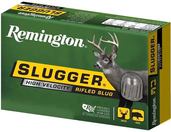 Remington Slugger High Velocity Rifled Slugs Shotgun Ammunition
