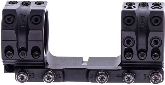 Used Spuhr Scope Mount Picatinny Rail, 34mm, Built-in Bubble level, 6 MIL/20.6 MOA, Height: 30mm/1.18", Length: 121mm/4.76". Good condition, A few light marks.