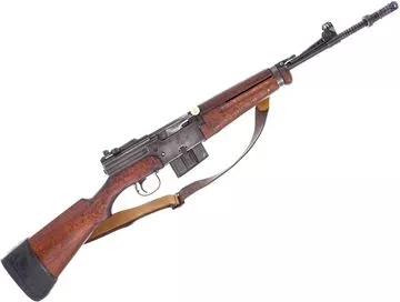 Used MAS Mle 1949-56 Semi-Auto Rifle - Converted To 7.62 NATO, 19" Barrel, Century Arms Import Markings, Leather Sling, MAS Rubber Buttpad, One Mag, Good Condition