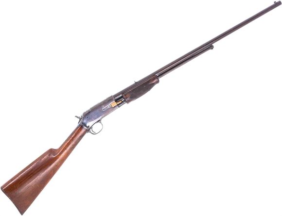 Used Colt Lightning Small Frame Pump-Action 22 Long, 24" Barrel, 1888 Mfg., Handguard Cracked In Half, Otherwise Fair Condition