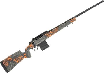 Used Seekins Precision Havak PH2 NRL Hunter Bolt-Action Rifle - 6.5 Creedmoor, 24", 5/8x24 Threaded, Urban Shadow/Charcola Gray, Carbon Stock, M-Lock Rail Slots, Double Swivel Studs, 1 Mag, Very Good Condition