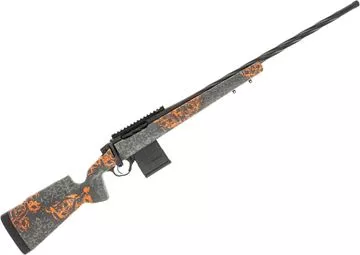 Used Seekins Precision Havak PH2 NRL Hunter Bolt-Action Rifle - 6.5 Creedmoor, 24", 5/8x24 Threaded, Urban Shadow/Charcola Gray, Carbon Stock, M-Lock Rail Slots, Double Swivel Studs, 1 Mag, Very Good Condition