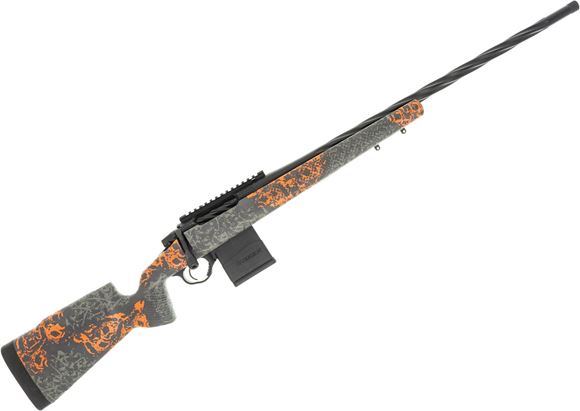 Used Seekins Precision Havak PH2 NRL Hunter Bolt-Action Rifle - 6.5 Creedmoor, 24", 5/8x24 Threaded, Urban Shadow/Charcola Gray, Carbon Stock, M-Lock Rail Slots, Double Swivel Studs, 1 Mag, Very Good Condition