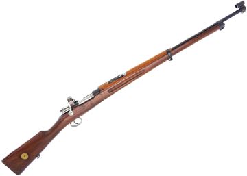 Used Carl Gustafs M96 Swedish Mauser Bolt-Action 6.5x55mm, Full Military Wood, 29" Barrel, S�derin Diopter Sights, 1905 Mfg., Stock Disc, Good Condition