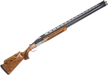 Used Blaser F3 Super Trap Over-Under Shotgun - 12Ga, 3", 32",l w/Balancer, High Vented Rib, Blued, Black Receiver w/Gold-Colored F3 Logo, Grade 5 Walnut Stock w/Semi-Beavertail Forearm, Adjustable Comb With Stock Balancer, HIVIZ Front Bead, Spectrum Exten