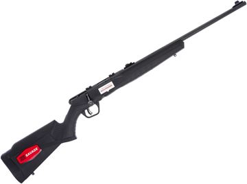 Used Savage B Series F Bolt-Action Rifle - 22lr, 21", Black Synthetic Stock, Accutrigger, Bases, Open V Notch Rear Sight, Bead Front Sight, 10lrd New In Box/ Salesman Sample
