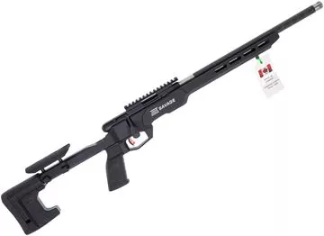 Used Savage B Series Precision Lite Bolt-Action Rifle - 22lr, 18" Carbon Fiber Wrapped Stainless Steel Barrel, 1/2-28 Threaded, MDT Chassis Stock, AccuTrigger, 20 MOA Rail, New In Box/ Salesman Sample